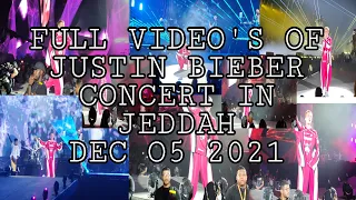 FULL VIDEO'S OF JUSTIN BIEBER LIVE CONCERT IN JEDDAH SAUDI ARABIA | DEC 05 2021 AT CORNICHE RESORT