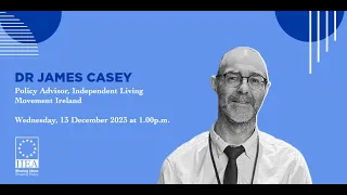 Disability and Sustainable Development: A Keynote address by Dr. James Casey