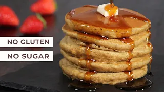 Fluffy Oat Pancakes | No Banana, No Flour, No Sugar | How Tasty Channel