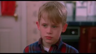 "Home Alone" 1990 Film - You Little Jerk - Pizza Delivery - All Kevin's Fault - Throw up Scene