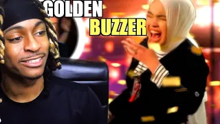 TEARS IN MY EYES!! FIRST TIME REACTING TO Putri Ariani receives the GOLDEN BUZZER from Simon Cowell