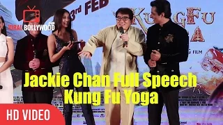 Jackie Chan Full Inspiring Speech | Kung Fu Yoga Promotions In India | Viralbollywood
