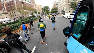 Broadway Bomb 2023💣 - Racing through the heart of NYC on a longboard?! 3rd place finish POV