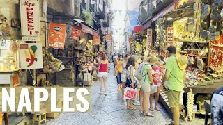 NAPOLI 🍕 Spaccanapoli &  S. Gregorio Armeno, Italy walking tour in 4k & street FOOD tour