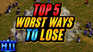 Top 5 Worst Ways To Lose A Game In AoE2