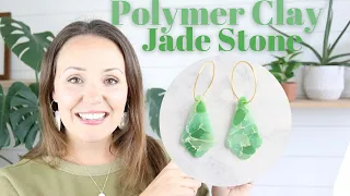 HOW TO MAKE POLYMER CLAY EARRINGS | DIY POLYMER CLAY EARRINGS | JADE HOWLITE POLYMER CLAY EARRINGS