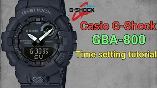 Casio G-Shock GBA-800 Time setting tutorial | TrendWatchLab