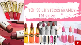 Top 30 lipstick brands in 2023 | Best matte lipsticks in India | Long lasting lipsticks | Lipsticks💄