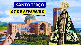 SANTO TERÇO DE APARECIDA DE HOJE - 07/02/2024 | MISTÉRIOS GLORIOSOS | TERÇO DE APARECIDA HOJE QUARTA