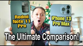 Redmi Note 11 Pro VS. iPhone 13 Pro Max | Speed, Sound & Camera Comparison!!!