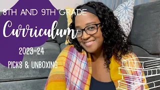 HOMESCHOOL CURRICULUM REVEALS GRADE 8 & 9 | ALL SUBJECTS |SURPRISE UNBOXING