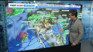 Warmer Wednesday with soggy storms on the way by weeks end