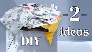 2 IDEAS for using leftover fabric - Fun patchwork - DIY