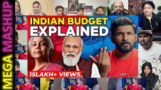 INDIAN BUDGET EXPLAINED IN 10 MINUTES | Budget 2023 explained | Abhi and Niyu | Mega Mashup Reaction