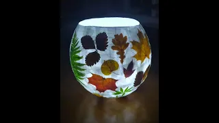 Осенний фонарь /Как сделать осенний фонарь своими руками