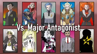 Pokémon Music - All Major Antagonist Battle Themes from the Core Series (All Versions)