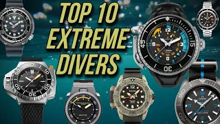 Top 10 Extreme Dive Watches 2022 - All Automatic - All Insane From $700 - $40,000 Deep Divers 2022