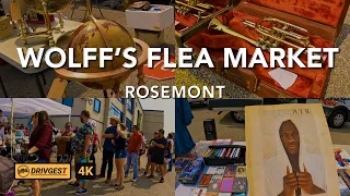 Wolffs Flea Market | Rosemont | 4K Walk Tour | Drivgest