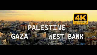 Flying over Gaza and West Bank, Palestine Drone Video in 4K| World in 4K