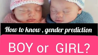 How to predict your baby's gender. 9 Signs of a boy or girl pregnancy.