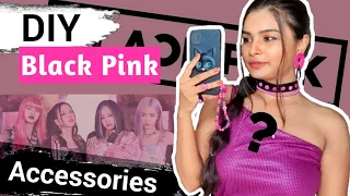 I crafted only BLACK PINK Accessories 😱 #crafteraditi #youtubepartner #shorts #diy @CrafterAditi