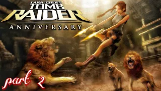 Tomb Raider Anniversary pc walkthrough part 2 (Full HD 60FPS)