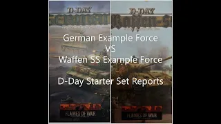 Flames of War Battle Report: German Example Force vs Waffen SS Example Force