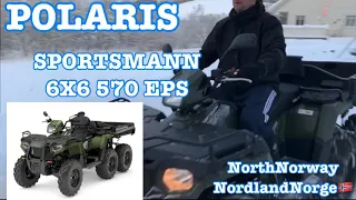 SnowPlowing in Norway | POLARIS Sportsman 6x6 570 EPS w/Glacier Pro Plow System