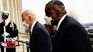 WATCH: Biden and Harris tour Pentagon exhibit on African American military history