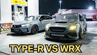 500HP WRX VS FL5 CIVIC TYPE R INSANE RESULTS!