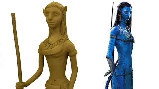 I Sculpting Neytiri #Avatar2 The Way Of Water In Clay