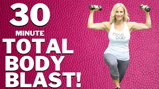 30 Minute Total Body Blast | Full Body Dumbbell Workout | Tracy Steen