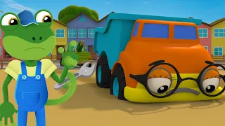 5 Little Dumper Trucks + more Classic Nursery Rhymes for Kids Songs | Gecko's Garage Truck Cartoon