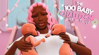 TWINS AGAIN!😭& Fight 🥊✨ The 100 Baby Challenge with INFANTS!👶🏾🍼 (The Sims 4) #9