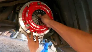 McLeod RST Twin Disk and Aluminum Flywheel install 02 Trans Am