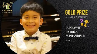 🏆GOLD PRIZE🏆 | World Classical Music Awards Category : A1 (Age 6-7) | Patrick Punnawit