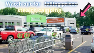 First Ever Stealth Camping #1 Neighborhood WalMart