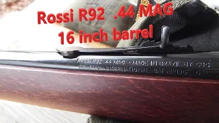 The Rossi R92 .44 Mag