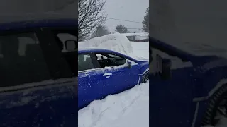 Subaru STI 2018 snow