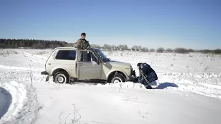 Тест НИВЫ на цепях + подготовленные УАЗы.