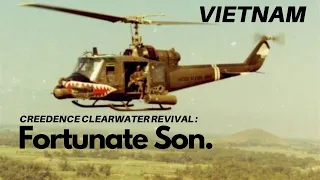 CCR - Fortunate Son with the Huey | Vietnam War [Real Footage]