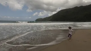 Шторм на пляже El Valle в Доминиканской республике