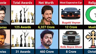 Comparison: Shah Rukh Khan Vs Thalapathy Vijay 2024