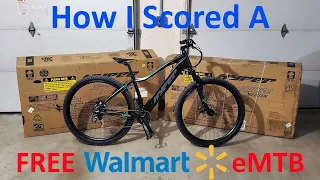 How I Got a FREE Walmart Electric Mountain Bike (Hyper E-Ride 29") #notStolen #eMTB #projectBanshee