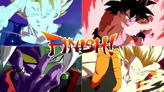 DBFZ - All Dramatic Finishes And Special Intros | Anime Outfit Accurate(Japanese Audio)