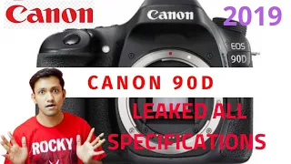 Canon 90D Leaked Specifications 2019