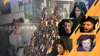 Gamers Reactions to the Zombie Horde | World War Z