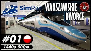 Warszawskie dworce i Pendolino | #1 | SimRail - The Railway Simulator 🚂