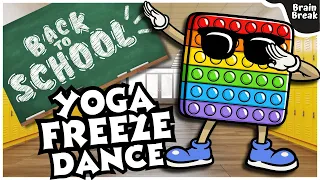 Back to School Yoga Freeze Dance | Brain Break | Workout for Kids | GoNoodle inspired