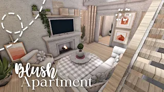 💗 blush minimalist apartment // no gamepass - bloxburg build & tour  - itapixca builds